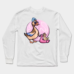 Swimming with ducks Long Sleeve T-Shirt